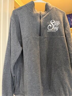 Gray Step Sing Quarter-Zip Fleece Pullover